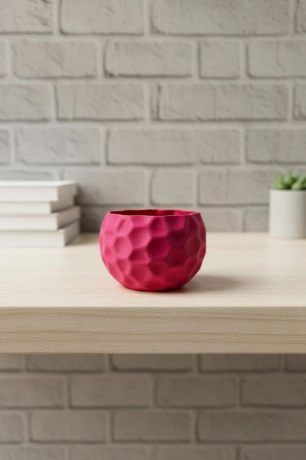 Mini Mor Dekoratif Saksı 5 cm Modern Masaüstü Bitki Saksısı