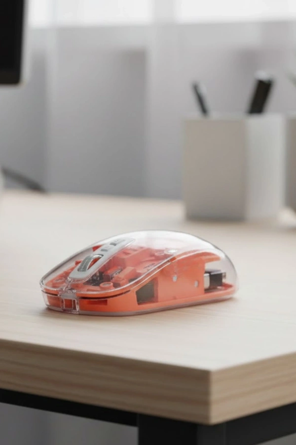 Minimal Tasarımlı Kablosuz Mouse Günlük ve Ofis Kullanımı