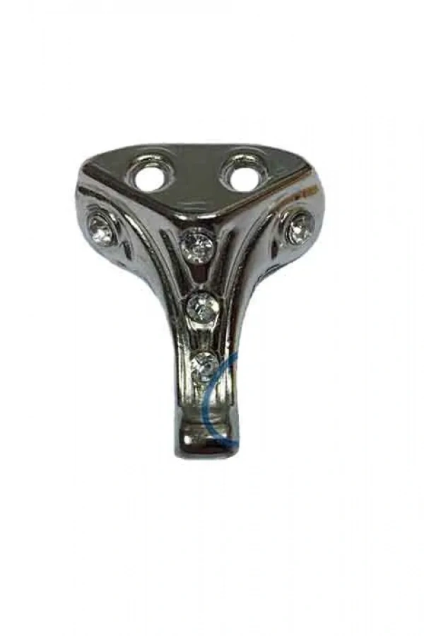 Moda Taşlı Ahşap Sandık Ayağı, Kutu Ayak 2,5 cm - Nikel, 100 Adet