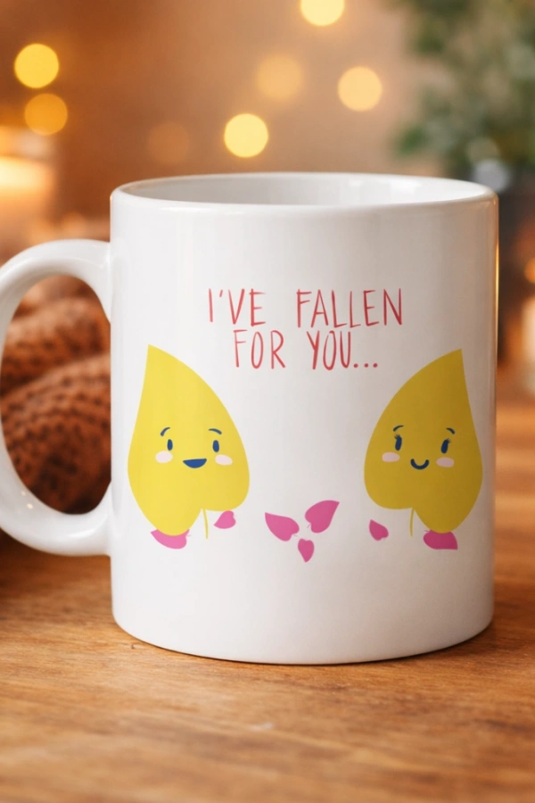 Model 29 – I’ve Fallen For You Yazılı Sevimli Aşk Temalı Porselen Kupa