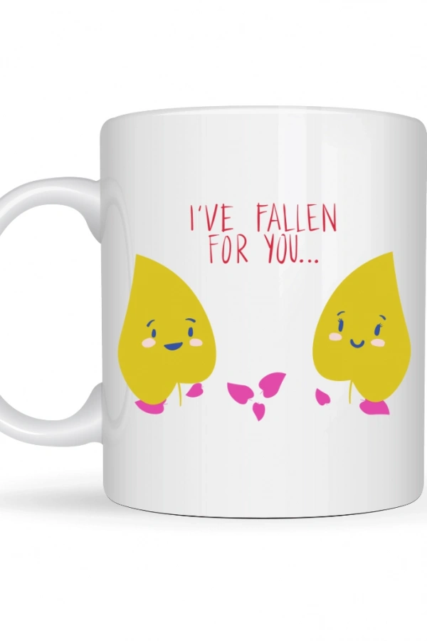 Model 29 – I’ve Fallen For You Yazılı Sevimli Aşk Temalı Porselen Kupa