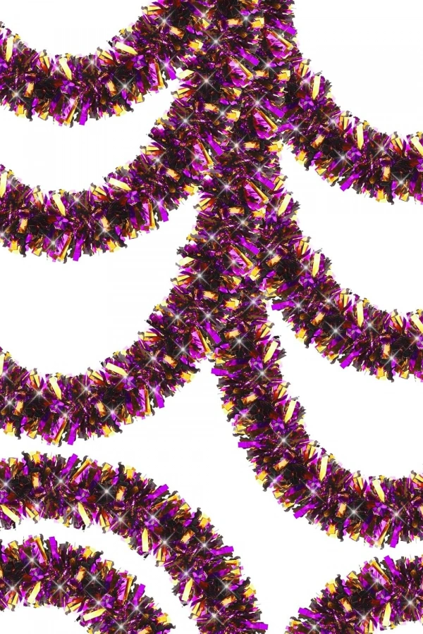 Mor Turuncu Çift Renk Sim Süs 180 cm