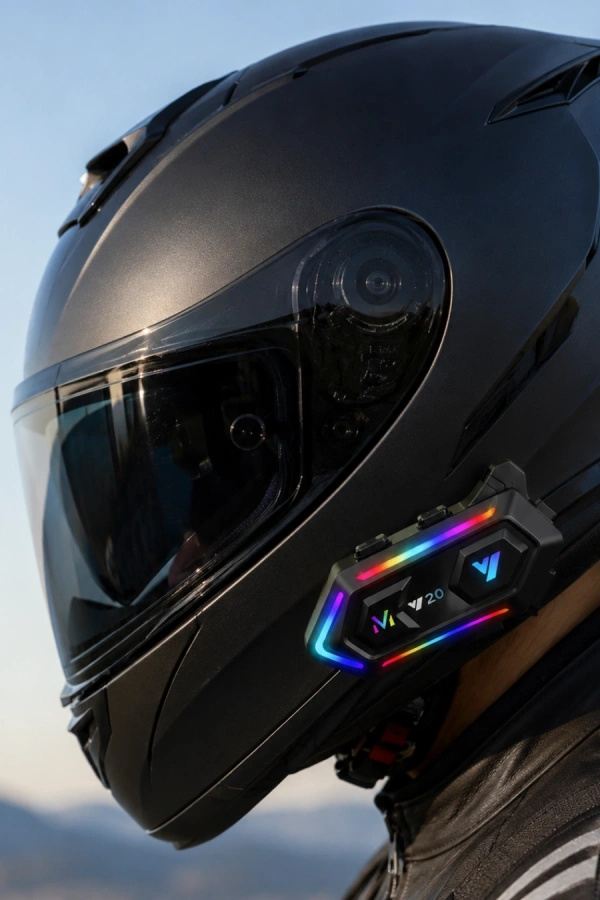 Motosiklet Kaskı İçin Bluetooth Intercom Kulaklık Uzun Pil Ömrü