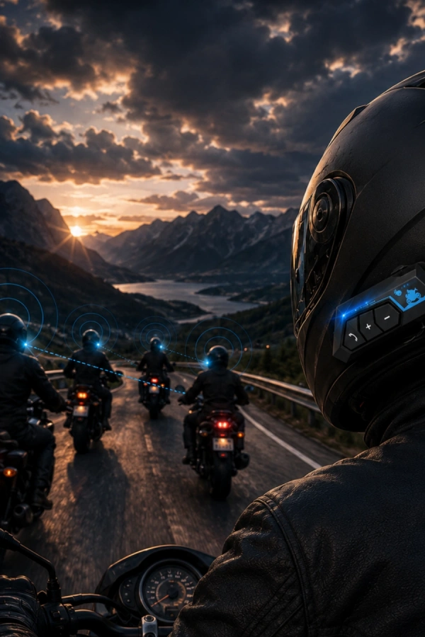 Motosiklet Kaskı İçin Bluetooth Kulaklık Hands Free Çağrı Özellikli