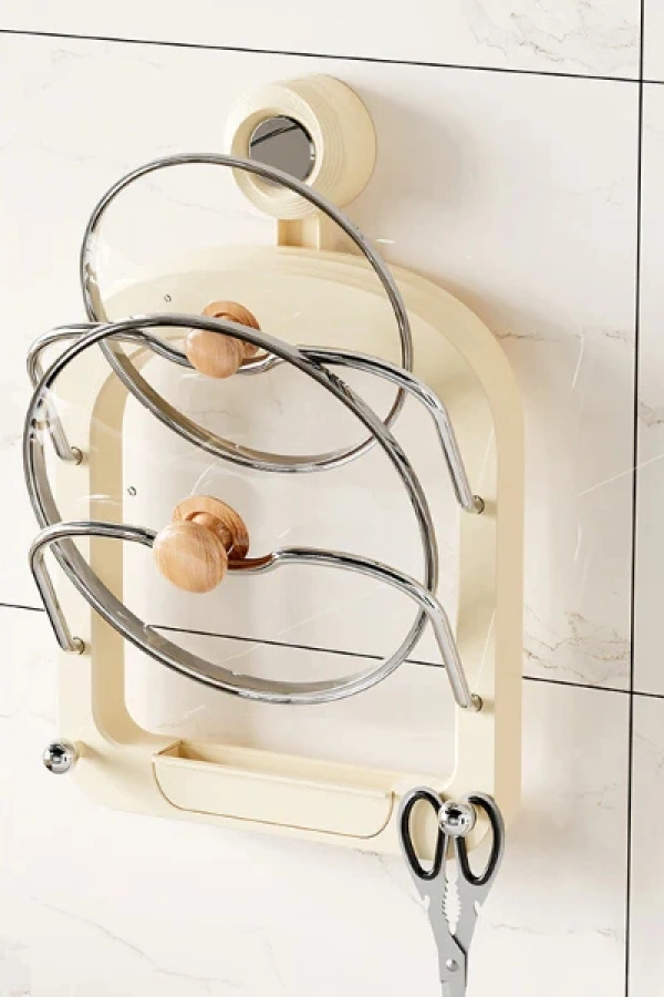 Mutfak Tava Tencere Kapak Tutucu Organizer Raf