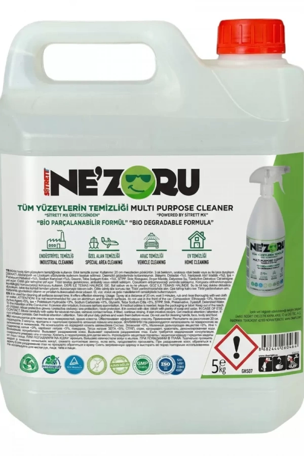 Nezoru Çok Amaçlı Temizleyici 5 Kg.