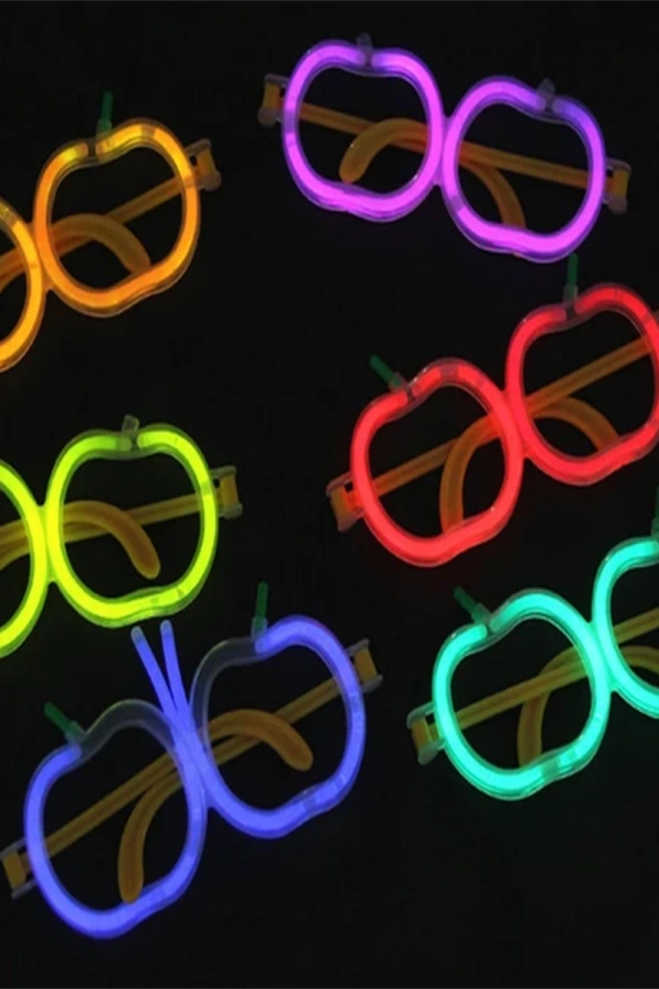 Neon Stick Elma Gözlük Seti 12 Adet