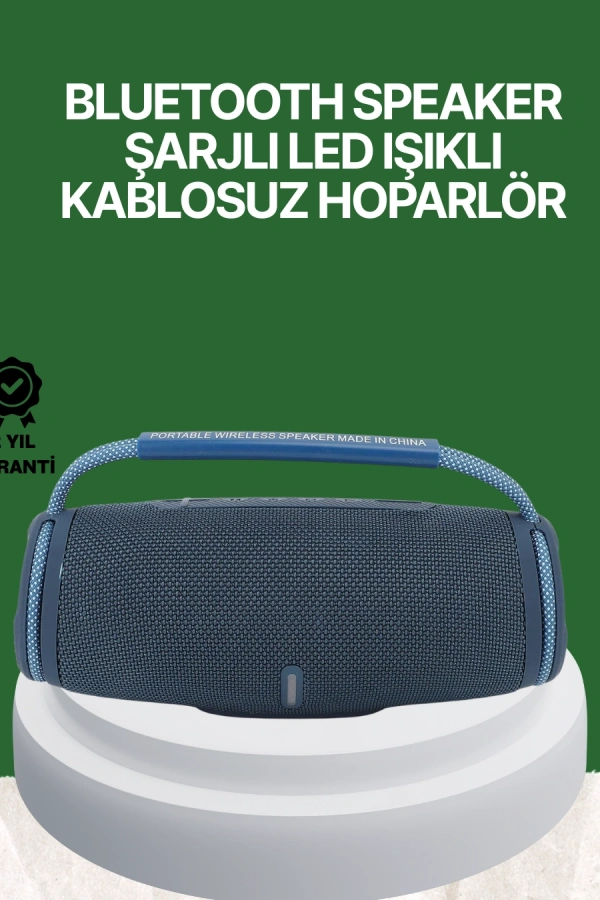 Net Stereo Ses Sunan IPX5 Su Geçirmez Bluetooth Hoparlör