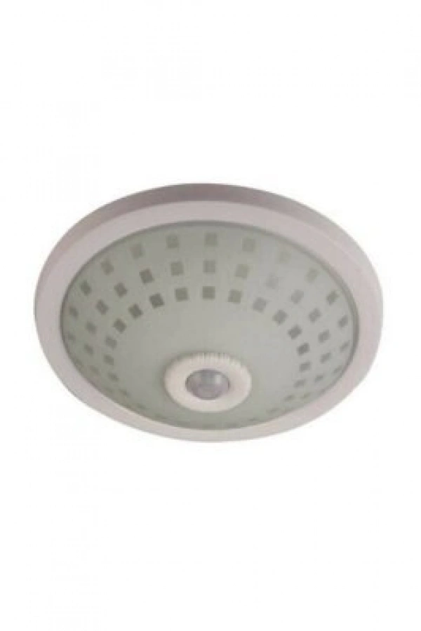 NİSALUCE E-2002 TAVAN ARMATÜR ( CAMLI  KAFES ) ( 360° HAREKET SENSÖRLÜ=5MT ALGI ) (2 ADET E27 AMPUL DUYLU )*12