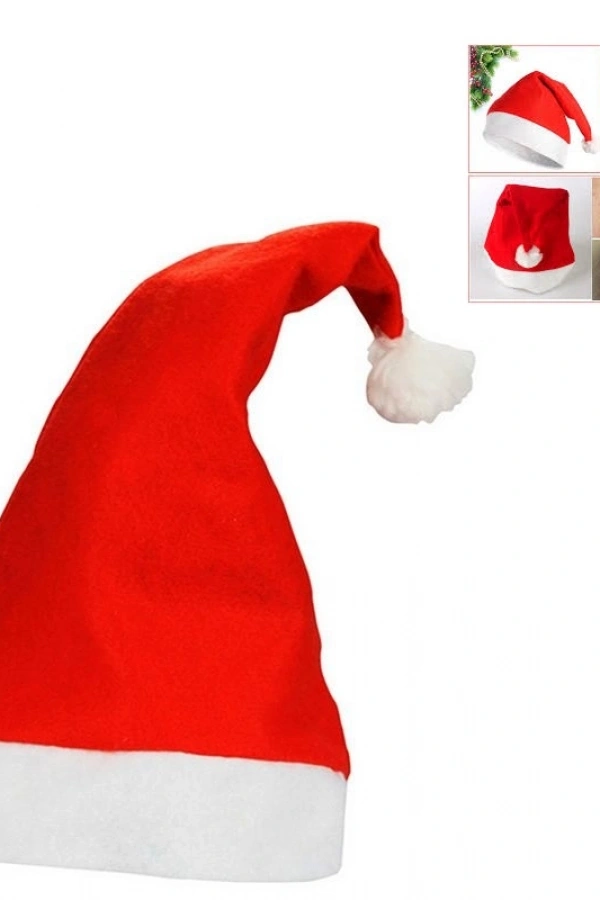 Noel Baba Şapkası 3 Adet Set