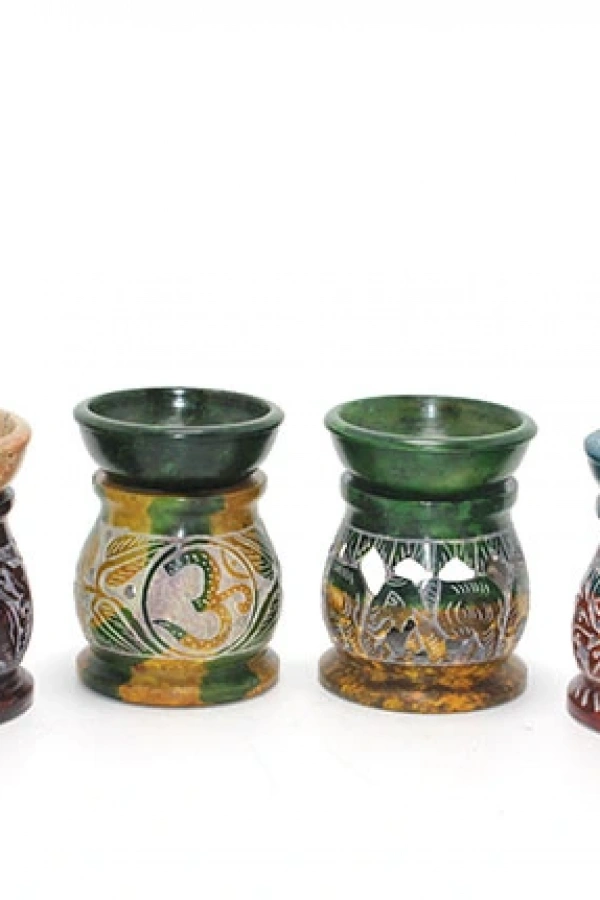 Obsidian Taşı Buhurdanlık Model 3