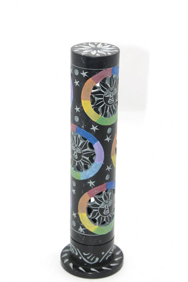 Obsidian Taşı İşlemeli Kule Tütsülük Model 3