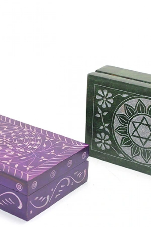 Obsidian Taşı Kutu Model 3