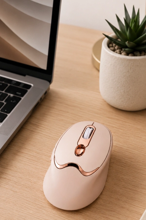 Ofis ve Laptop Kullanımına Uygun Şarjlı Wireless Mouse Sessiz Tuşlu
