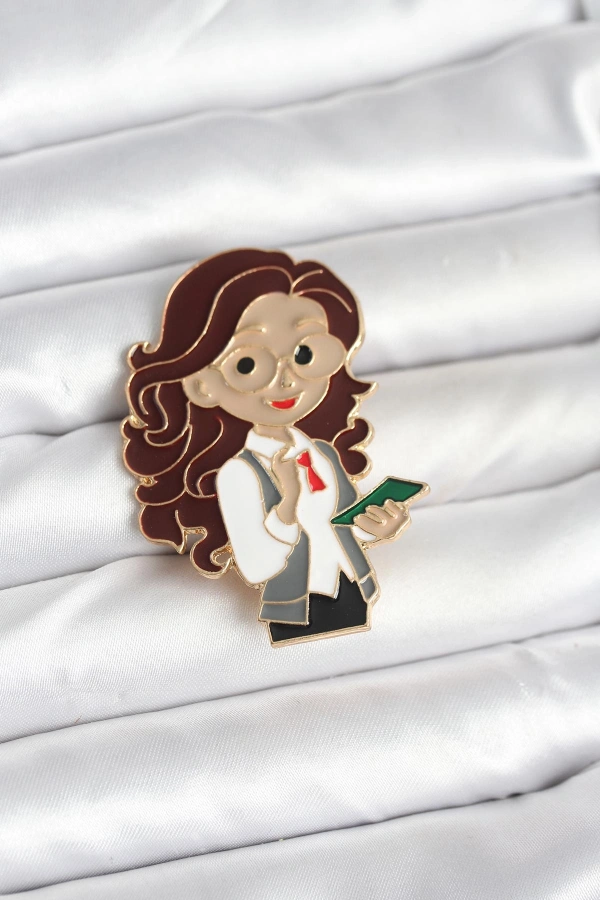 Öğretmen Figür Broş