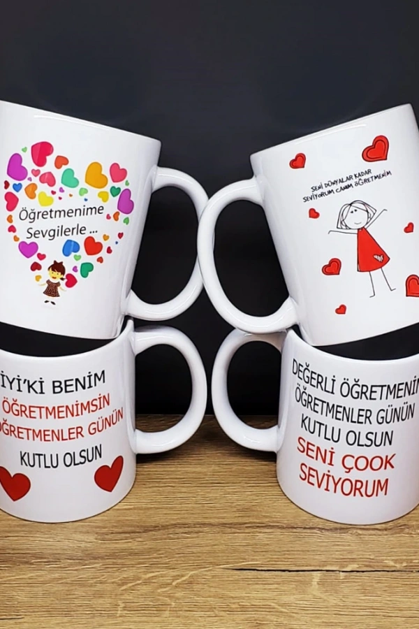 Öğretmenler Gününe Özel Baskılı Kupa Bardak