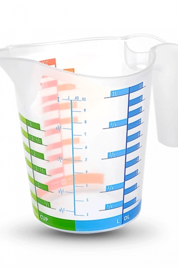 Ölçü Kabı Dereceli Renkli 1000 ML