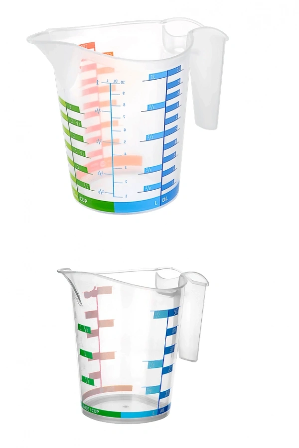 Ölçü Kabı Dereceli Renkli 1000 ML + 500 ML Set