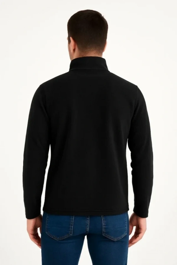 Ön Polar Kazak Dik Yaka - Siyah