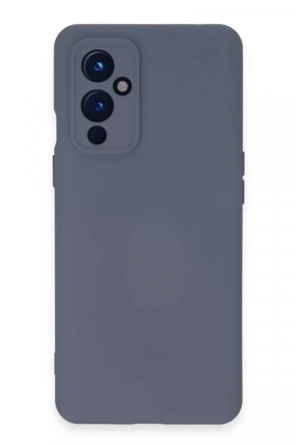 One Plus 9 Kılıf Nano içi Kadife Silikon - Gri