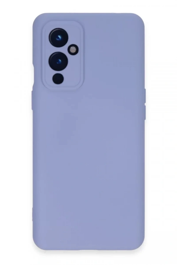 One Plus 9 Kılıf Nano içi Kadife Silikon - Lila