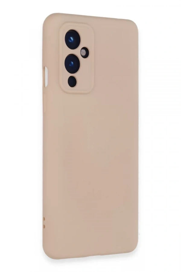 One Plus 9 Kılıf Nano içi Kadife Silikon - Pudra