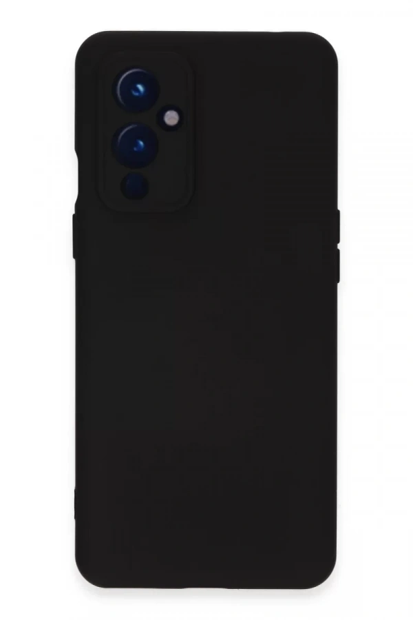 One Plus 9 Kılıf Nano içi Kadife Silikon - Siyah