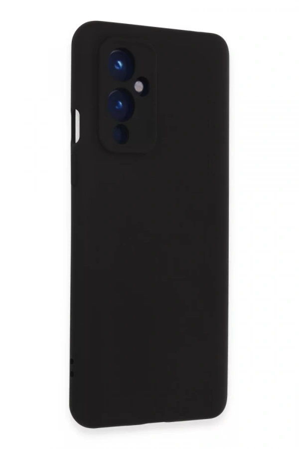 One Plus 9 Kılıf Nano içi Kadife Silikon - Siyah