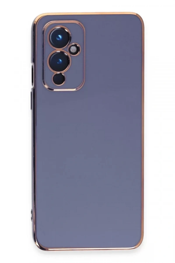 One Plus 9 Kılıf Volet Silikon - Mavi