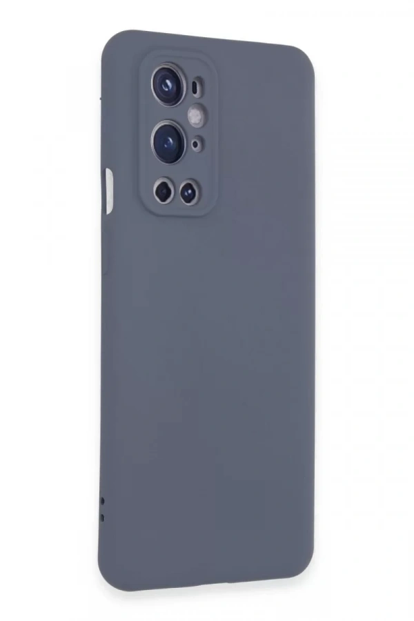 One Plus 9 Pro Kılıf Nano içi Kadife Silikon - Gri