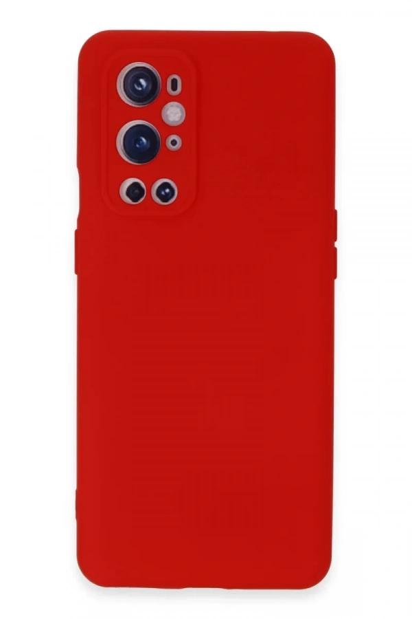 One Plus 9 Pro Kılıf Nano içi Kadife Silikon - Kırmızı