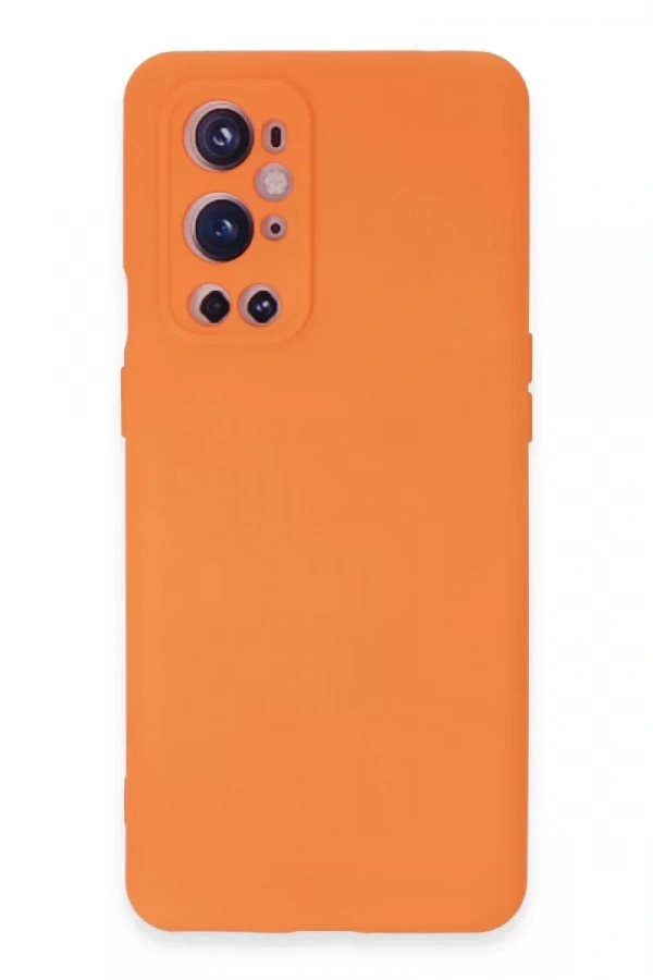 One Plus 9 Pro Kılıf Nano içi Kadife Silikon - Turuncu