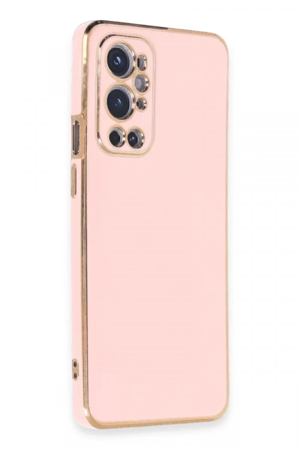 One Plus 9 Pro Kılıf Volet Silikon - Pembe