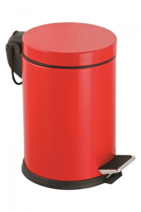 Onno Kırmızı Pedallı Çöp Kovası 5 Litre