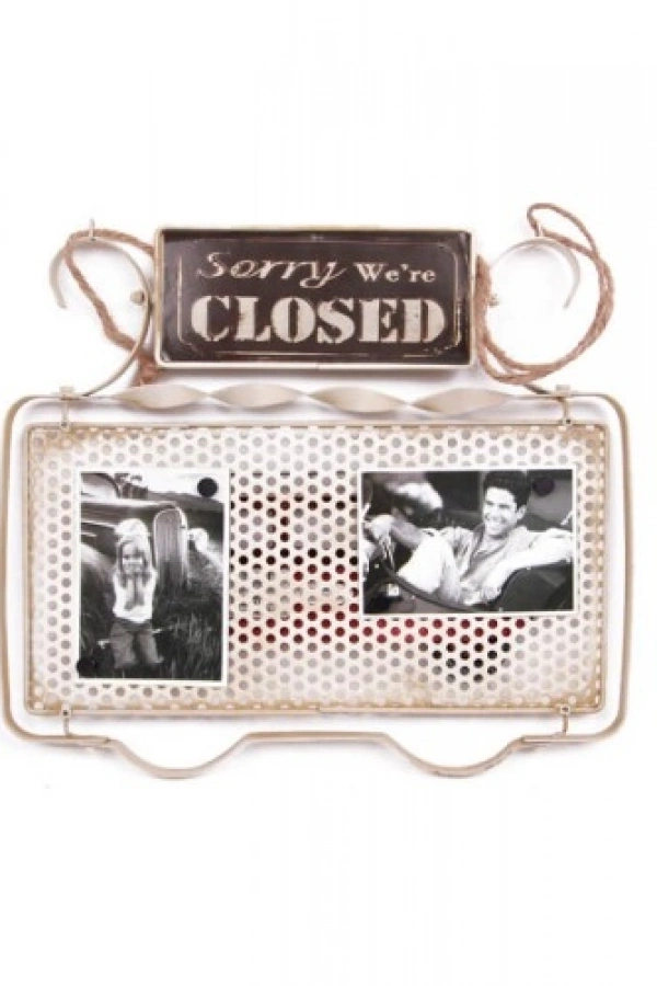 Open Closed Kapı Yazısı Süsü