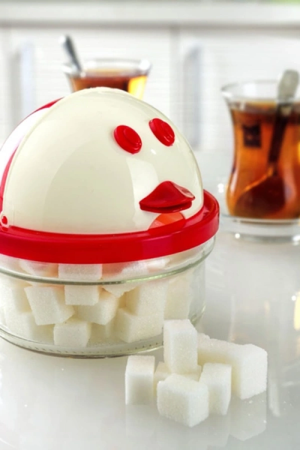 Ördek Figürlü Cam Şekerlik 420 Ml