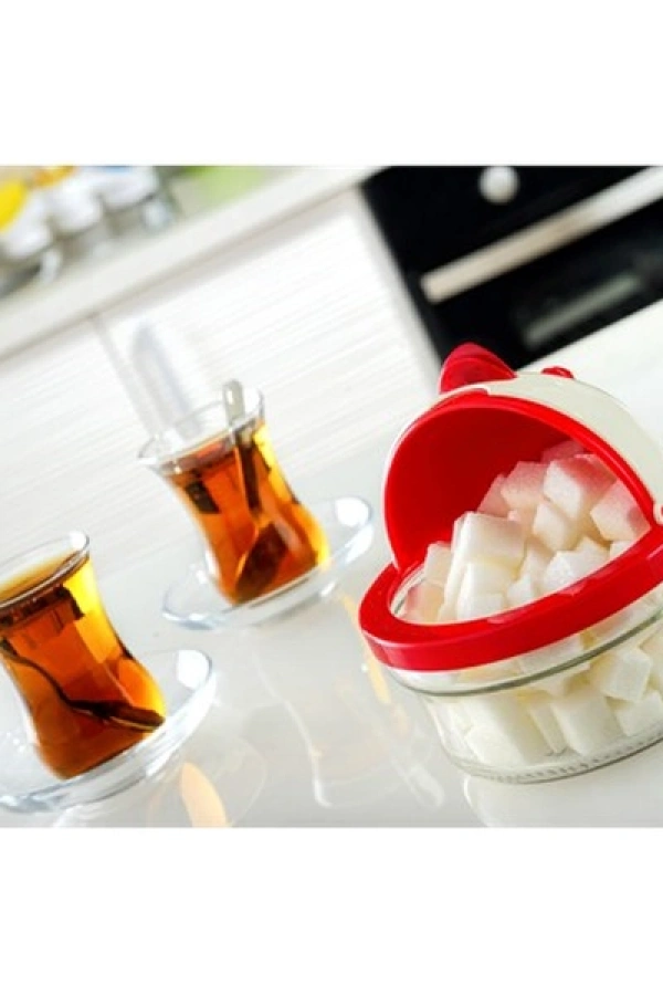 Ördek Figürlü Cam Şekerlik 420 Ml