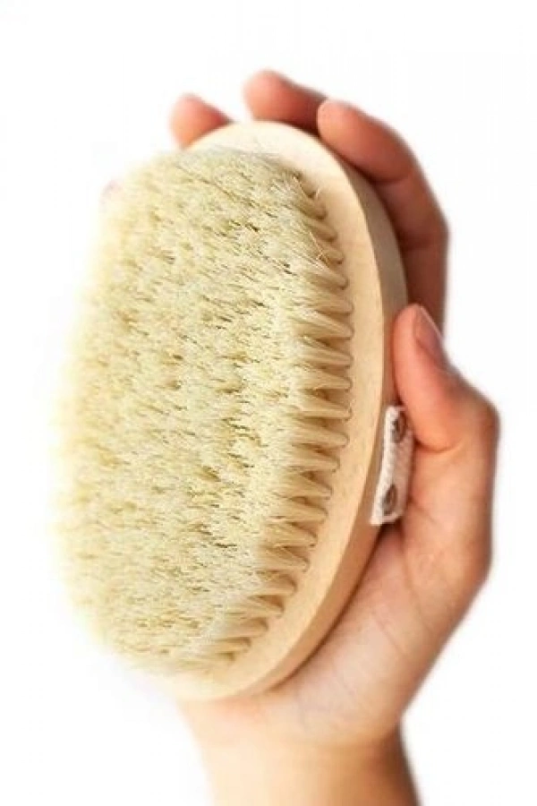 Organik Doğal At Kılı Banyo Fırçası