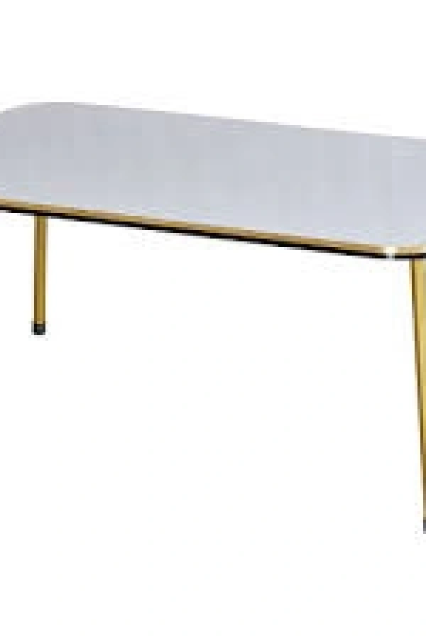 Orta Sehpa Beyaz Kr Metal Ayak Çift Gold