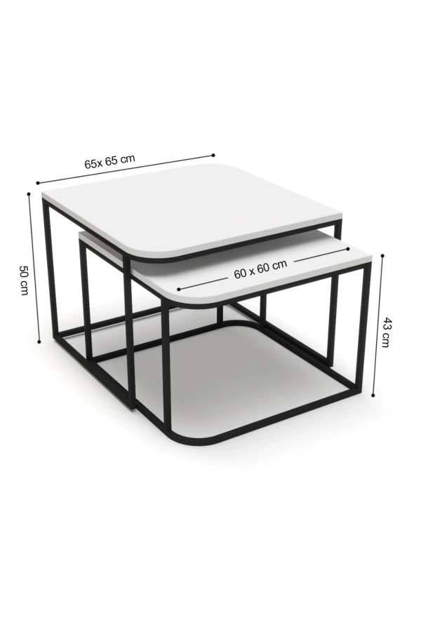 Orta Sehpa Damla İkili Lüx Atlantik Çam