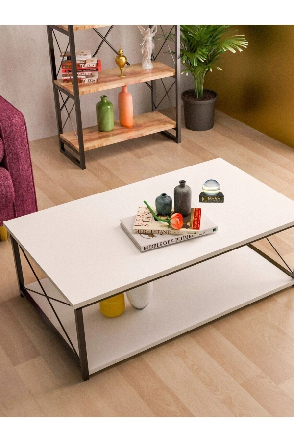 ORTA SEHPA DOUBLE BEYAZ