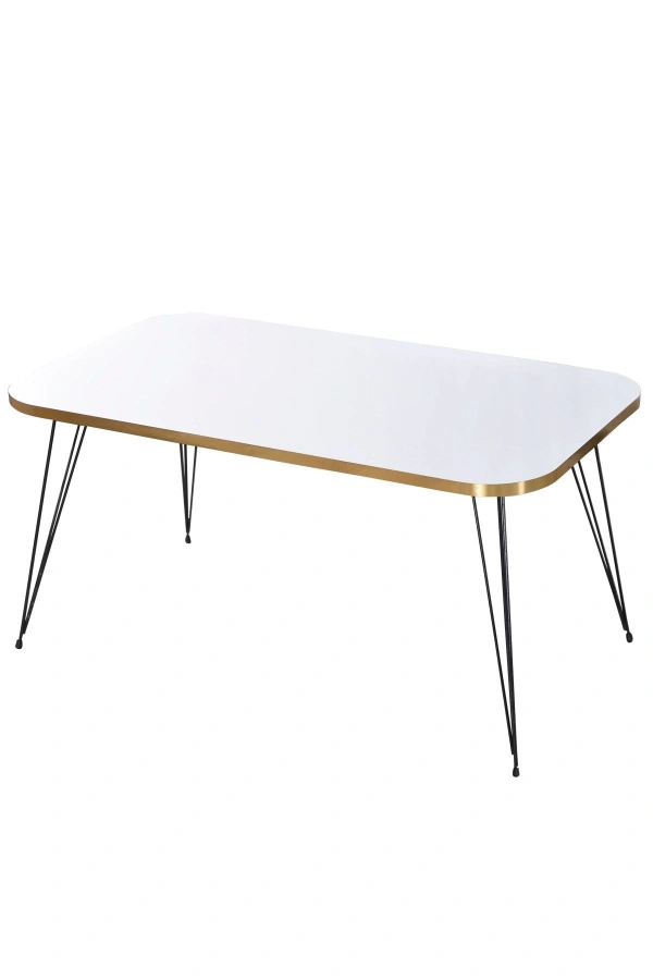 Orta Sehpa Kr Çift Gold Krem Tel Ayak