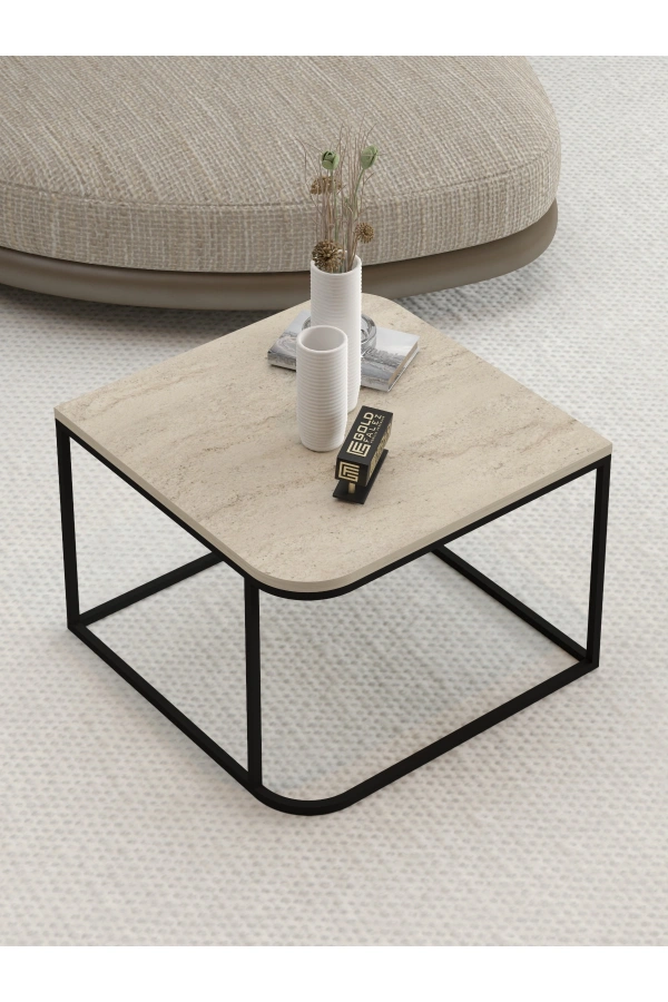 Orta Sehpa Tekli Damla Traverten