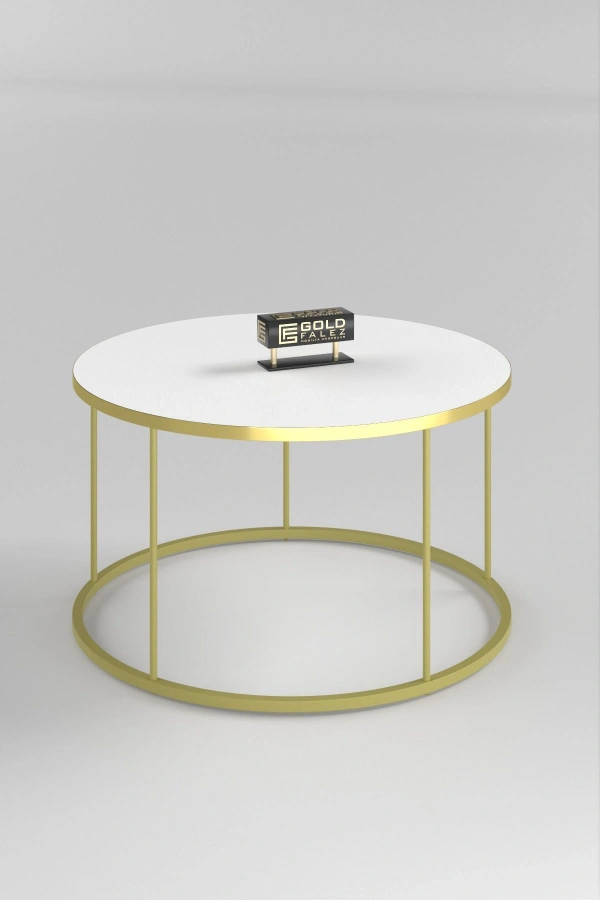 ORTA SEHPA TERRA LÜX GOLD BEYAZ