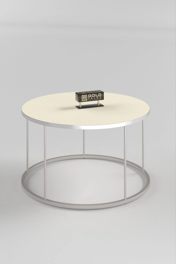 Orta Sehpa Terra Lüx Gümüş Krem