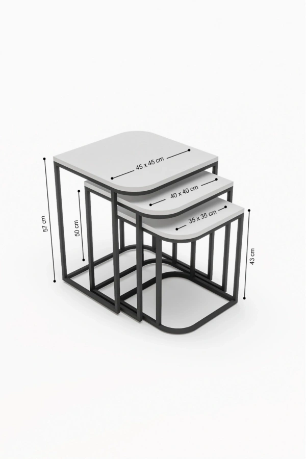 Orta Sehpa Ve Zigon Sehpa Damla Efes