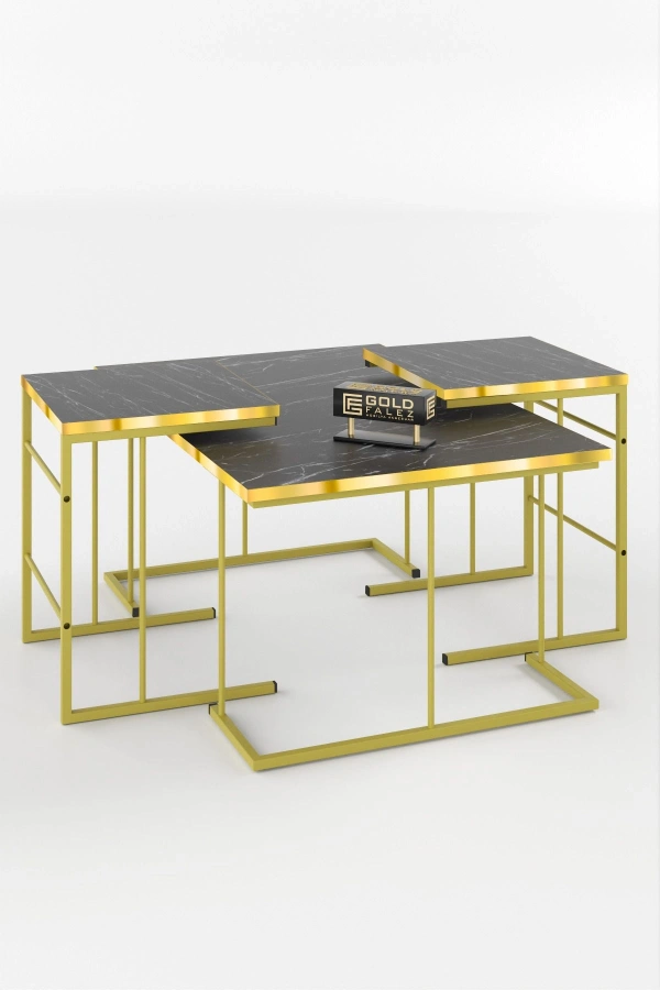 ORTA SEHPA VE ZİGON SEHPA SOLO SET GOLD BENDİR