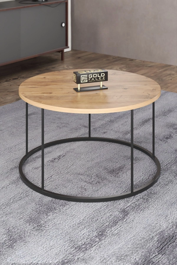 ORTA SEHPA VE ZİGON SEHPA TERRA SET ANTRASİT CEVİZ