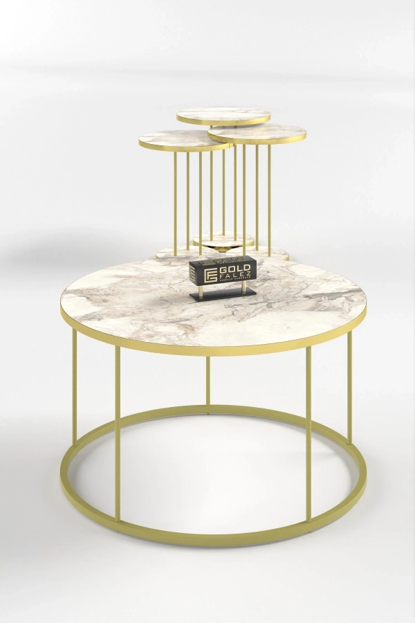 ORTA SEHPA VE ZİGON SEHPA TERRA SET GOLD EFES