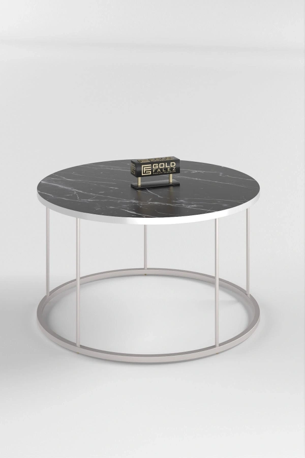 ORTA SEHPA VE ZİGON SEHPA TERRA SET GÜMÜŞ BENDİR